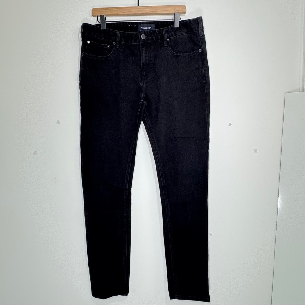 Scotch & Soda Blauw Black Slim Fit Jeans Men’s W34 L34